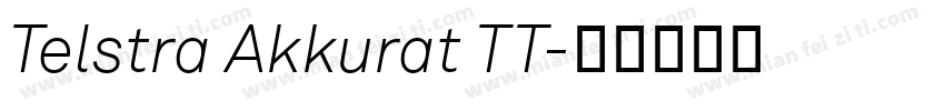 Telstra Akkurat TT字体转换